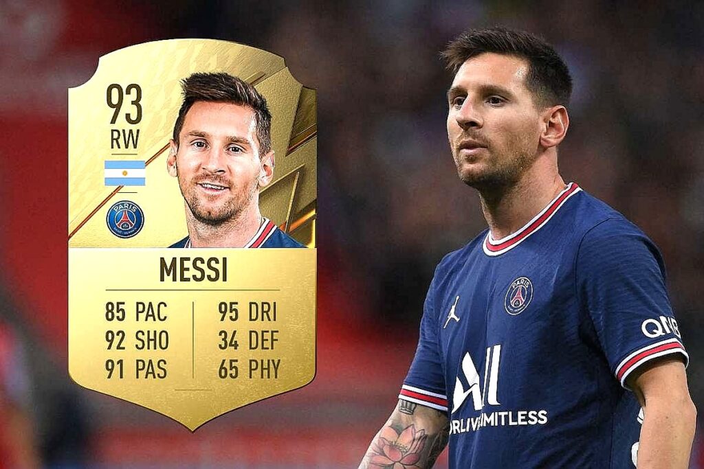 lionel messi psg fifa 22 rating best player